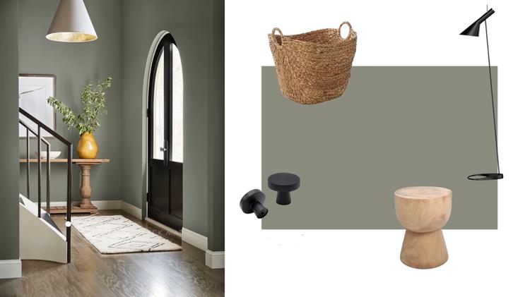 Зелена шавлія колір в інтер'єрі