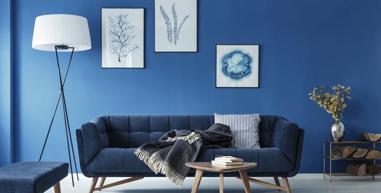 Синій колір арт-деко і глем