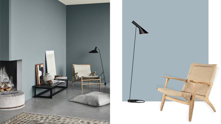 Світло-блакитний дерево бавовна льон інтер'єр