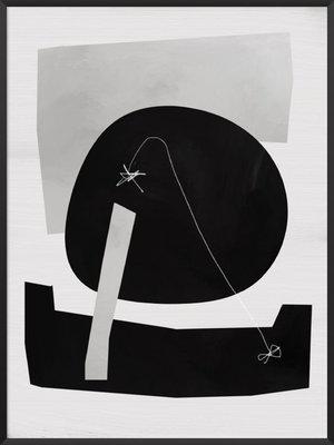 Постер абстрактного мистецтва “Тінь місяця”